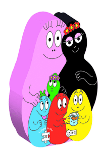 PUZZLE LA FAMILIA BARBAPAPA  52 PCAS