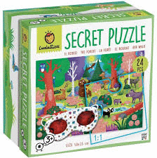 SECRET PUZZLE  BOSQUE  (CON LUPA)  24 PCS