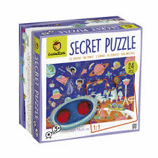 SECRET PUZZLE  ESPACIO (CON LUPA) 24 PCAS