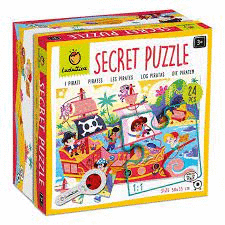 SECRET PUZLE  LOS DINOSAURIOS 24 PCS +3