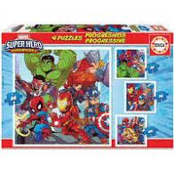 4 PUZ PROGRESIVOS SUPER HERO