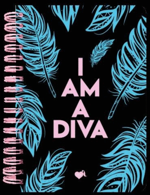 LIBRETA TAPA DURA A4 LA VECINA RUBIA PLUMAS (AZUL)