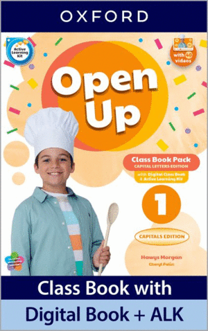 OPEN UP 1. CLASS BOOK PACK. CAPITAL LETTERS
