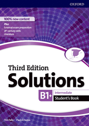 SOLUTIONS B1  INTERMEDIATE. STUDENT 3 EDITION