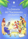 HISTORIA DEL NACIMIENTO CON PEGATINAS
