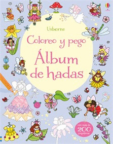 ALBUM DE HADAS   COLOREA Y PEGA