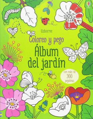 ALBUM DEL JARDIN   COLOREO Y PEGO