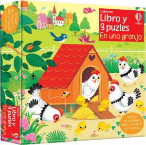 LIBRO + PUZZLE  EN UNA GRANJA