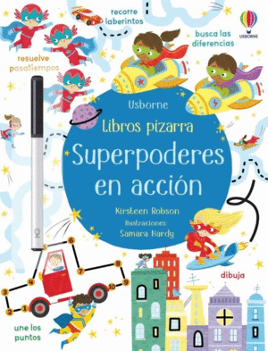 SUPERPODERES EN ACCIN   LIBROS PIZARRA