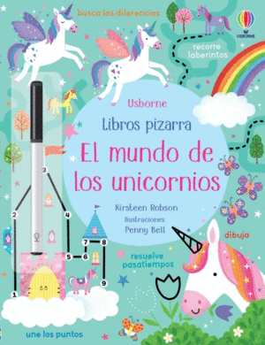 EL MUNDO DE LOS UNICORNIOS  LIBRO PIZARRA