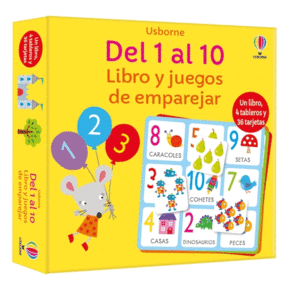 DEL 1 AL 10  LIBRO Y JUEGO DE EMPAREJAR