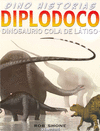 DIPLODOCO. DINOSAURIO COLA DE LATIGO DINO HISTORIAS