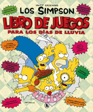 LOS SIMPSON  LIBRO DE JUEGOS PARA LOS DAS DE LLUVIA