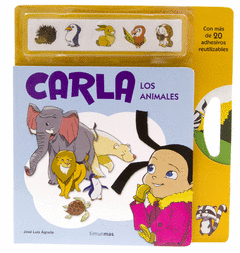 CARLA LOS ANIMALES ADHESIVOS  CARTONE