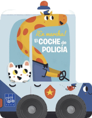 EL COCHE DE POLICIA     EN MARCHA   CARTONE