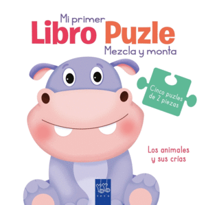 LIBRO PUZLE  LOS ANIMALES Y SUS CRAS   CARTONE