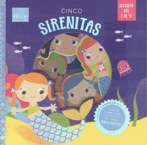 CINCO SIRENITAS  QUE BRILLA   CARTONE