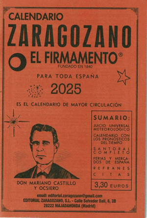 CALENDARIO ZARAGOZANO 2025