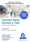 TEMARIO COMUN Y TEST 2 INSTITUCIONES SANITARIAS GENERALITAT