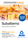 SUBALTERNO CCLL SIMULACROS DE EXAMEN 2017