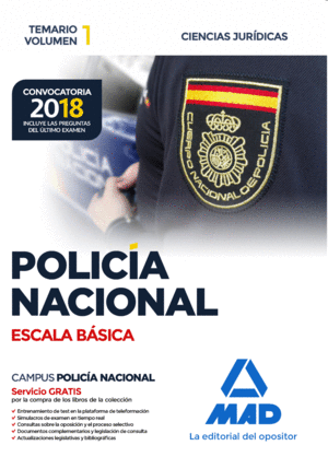 POLICA NACIONAL TEMARIO 1 2018 ESCALA BSICA