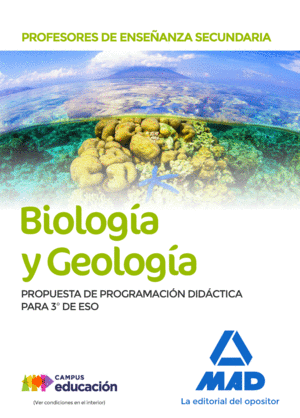 PROFESORES DE ENSEANZA SECUNDARIA BIOLOGA Y GEOLOGA. PROPUESTA DE PROGRAMACI