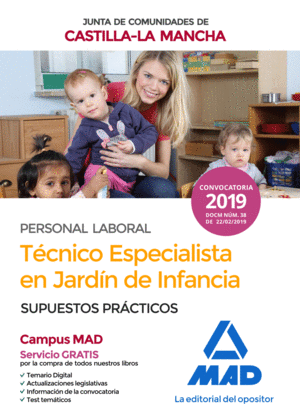 TCNICO ESPECIALISTA EN JARDN DE INFANCIA (PERSONAL LABORAL DE LA JUNTA DE COMU