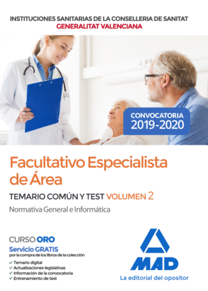 FACULTATIVO ESPECIALISTA REA 2019-20 TEMARIO 2 Y TEST PARTE COMUN