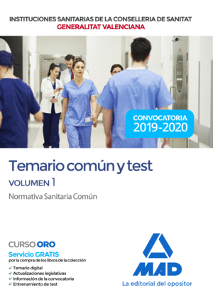 TEMARIO PARTE COMUN 1 Y TEST 2019-20