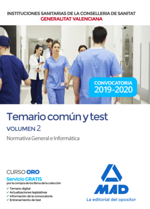 TEMARIO PARTE COMUN 2 Y TEST  2019-20