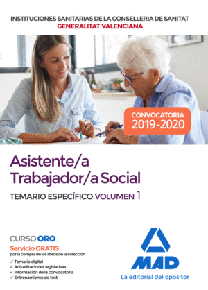 ASISTENTE/A TRABAJADOR SOCIAL 1 TEMARIO ESPECIFICO 2019-20