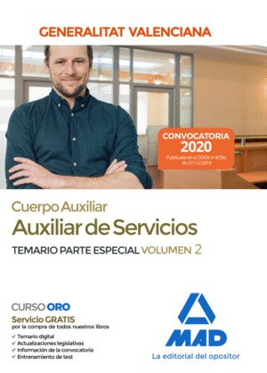 CUERPO AUXILIAR AUXILIAR DE SERVICIOS TEMARIO 2 ESPECIAL