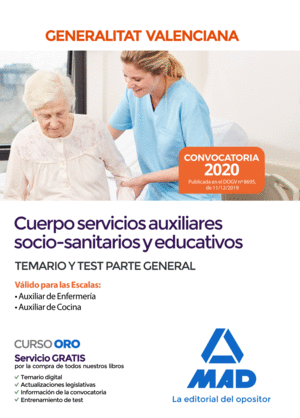 CUERPO SERVICIOS AUXILIARES TEMARIO Y TEST GENERAL SOCIO-SANITARIOS Y EDUCATIVOS DE LA ADMINISTRACIN D