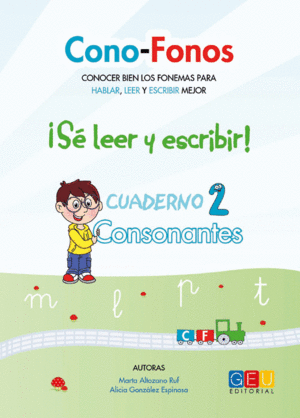 CONO-FONOS CUADERNO 2 CONSONANTES  SE LEER Y ESCRIBIR!