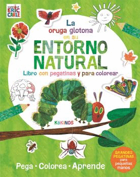 LA ORUGA GLOTONA EN SU ENTORNO NATURAL  PEGATINAS