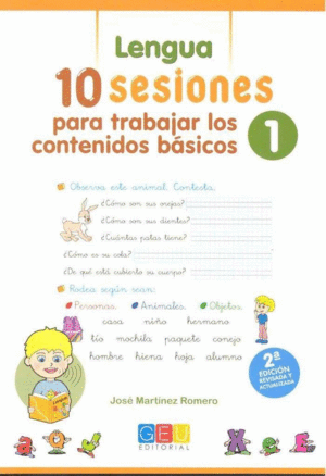 LENGUA / MATEMATICAS 1 10 SENSACIONES CONTENIDOS BASICOS
