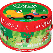 LA GRANJA  LIBRO+PUZLE CAJA REDONDA