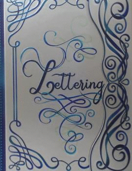 LETTERING AZUL