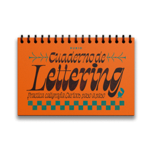 CUADERNO DE LETTERING CALIGRAFIA CURIOOS (NARANJA)