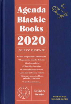 AGENDA BLACKIE BOOKS CUIDA TU TIEMPO 2020