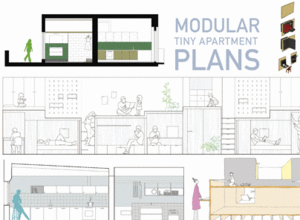 MODULAR TINY APARTMENT PLANS (BILINGE ESP;ENG)