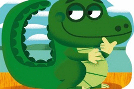COCODRILO - MINI ANIMALES    CARTONE