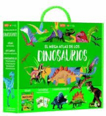 DINOSAURIOS  ATLAS+40 CARTAS+DINOS 3D