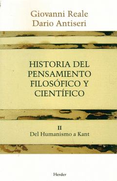 HISTORIA DEL PENSAMIENTO FILOSOFICO Y CIENTIFICO VOL. 2