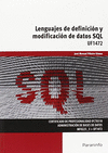LENGUAJES DE DEFINICIÓN Y MODIFICACIÓN DE DATOS SQL