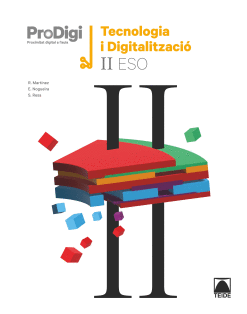 QUADERN PRODIGI. TECNOLOGIA I DIGITALITZACI II ESO (CATALUNYA)