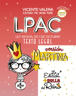LPAC VERSION LEY 39/2015, DE 1 DE OCTUBRE TEXTO LEGAL.(VERSIN MARTINA)