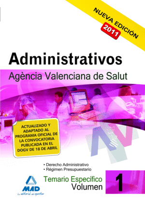 ADMINISTRATIVOS 1 TEMARIO ESPECIFICO AVS