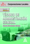 TECNICO DE ADMINISTRACION GENERAL CCLL 3  DERECHO ADMINISTRATIVO