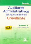 AUXILIARES ADMINISTRATIVOS AYUNTAMIENTO CREVILLENTE 2 TEMARIO